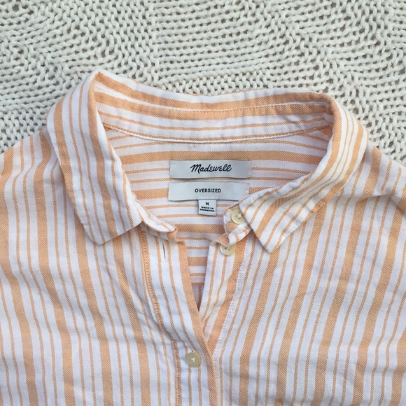 Madewell Oversized Ex-Boyfriend Glenn Stripe Shirt - Picture 5 of 16